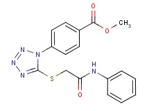 methyl 4-{5-[(2-anilino-2-oxoethyl)thio]-1H-tetrazol-1-yl}benzoate