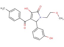 3-hydroxy-5-(3-hydroxyphenyl)-1-(2-methoxyethyl)-4-(4-methylbenzoyl)-1,5-dihydro-2H-pyrrol-2-one