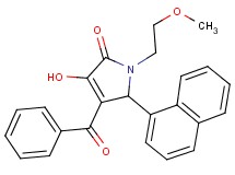 4-benzoyl-3-hydroxy-1-(2-methoxyethyl)-5-(1-naphthyl)-1,5-dihydro-2H-pyrrol-2-one