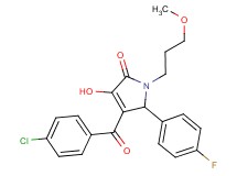4-(4-chlorobenzoyl)-5-(4-fluorophenyl)-3-hydroxy-1-(3-methoxypropyl)-1,5-dihydro-2H-pyrrol-2-one
