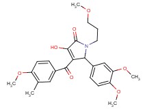 5-(3,4-dimethoxyphenyl)-3-hydroxy-4-(4-methoxy-3-methylbenzoyl)-1-(3-methoxypropyl)-1,5-dihydro-2H-pyrrol-2-one