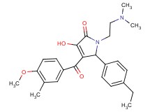 1-[2-(dimethylamino)ethyl]-5-(4-ethylphenyl)-3-hydroxy-4-(4-methoxy-3-methylbenzoyl)-1,5-dihydro-2H-pyrrol-2-one