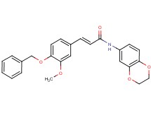 3-[4-(benzyloxy)-3-methoxyphenyl]-N-(2,3-dihydro-1,4-benzodioxin-6-yl)acrylamide