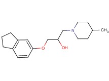 1-(2,3-dihydro-1H-inden-5-yloxy)-3-(4-methyl-1-piperidinyl)-2-propanol hydrochloride