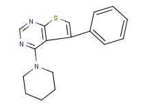 5-phenyl-4-(1-piperidinyl)thieno[2,3-d]pyrimidine