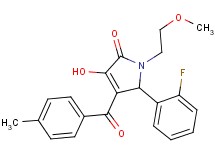 5-(2-fluorophenyl)-3-hydroxy-1-(2-methoxyethyl)-4-(4-methylbenzoyl)-1,5-dihydro-2H-pyrrol-2-one
