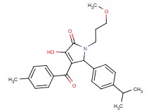 3-hydroxy-5-(4-isopropylphenyl)-1-(3-methoxypropyl)-4-(4-methylbenzoyl)-1,5-dihydro-2H-pyrrol-2-one
