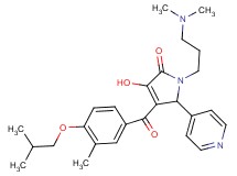 1-[3-(dimethylamino)propyl]-3-hydroxy-4-(4-isobutoxy-3-methylbenzoyl)-5-(4-pyridinyl)-1,5-dihydro-2H-pyrrol-2-one