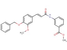methyl 3-({3-[4-(benzyloxy)-3-methoxyphenyl]acryloyl}amino)benzoate