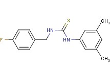 N-(3,5-dimethylphenyl)-N'-(4-fluorobenzyl)thiourea