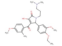 1-[3-(dimethylamino)propyl]-5-(4-ethoxy-3-methoxyphenyl)-3-hydroxy-4-(4-methoxy-2-methylbenzoyl)-1,5-dihydro-2H-pyrrol-2-one