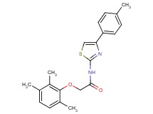 N-[4-(4-methylphenyl)-1,3-thiazol-2-yl]-2-(2,3,6-trimethylphenoxy)acetamide