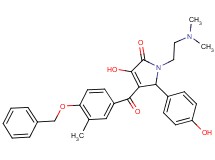4-[4-(benzyloxy)-3-methylbenzoyl]-1-[2-(dimethylamino)ethyl]-3-hydroxy-5-(4-hydroxyphenyl)-1,5-dihydro-2H-pyrrol-2-one