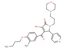 4-(4-butoxy-3-methylbenzoyl)-3-hydroxy-1-[3-(4-morpholinyl)propyl]-5-(4-pyridinyl)-1,5-dihydro-2H-pyrrol-2-one