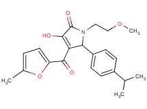 3-hydroxy-5-(4-isopropylphenyl)-1-(2-methoxyethyl)-4-(5-methyl-2-furoyl)-1,5-dihydro-2H-pyrrol-2-one