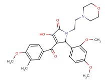 5-(2,4-dimethoxyphenyl)-3-hydroxy-4-(4-methoxy-3-methylbenzoyl)-1-[2-(4-morpholinyl)ethyl]-1,5-dihydro-2H-pyrrol-2-one