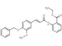 ethyl 2-({3-[4-(benzyloxy)-3-methoxyphenyl]acryloyl}amino)benzoate