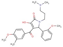1-[3-(dimethylamino)propyl]-3-hydroxy-4-(4-methoxy-3-methylbenzoyl)-5-(2-methoxyphenyl)-1,5-dihydro-2H-pyrrol-2-one