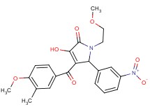 3-hydroxy-1-(2-methoxyethyl)-4-(4-methoxy-3-methylbenzoyl)-5-(3-nitrophenyl)-1,5-dihydro-2H-pyrrol-2-one