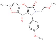 3-hydroxy-1-(2-methoxyethyl)-5-(4-methoxyphenyl)-4-(5-methyl-2-furoyl)-1,5-dihydro-2H-pyrrol-2-one