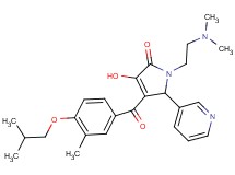 1-[2-(dimethylamino)ethyl]-3-hydroxy-4-(4-isobutoxy-3-methylbenzoyl)-5-(3-pyridinyl)-1,5-dihydro-2H-pyrrol-2-one