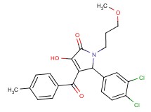 5-(3,4-dichlorophenyl)-3-hydroxy-1-(3-methoxypropyl)-4-(4-methylbenzoyl)-1,5-dihydro-2H-pyrrol-2-one
