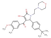 5-(4-tert-butylphenyl)-3-hydroxy-4-(4-methoxy-3-methylbenzoyl)-1-[2-(4-morpholinyl)ethyl]-1,5-dihydro-2H-pyrrol-2-one