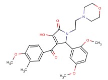 5-(2,5-dimethoxyphenyl)-3-hydroxy-4-(4-methoxy-3-methylbenzoyl)-1-[2-(4-morpholinyl)ethyl]-1,5-dihydro-2H-pyrrol-2-one