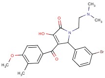 5-(3-bromophenyl)-1-[2-(dimethylamino)ethyl]-3-hydroxy-4-(4-methoxy-3-methylbenzoyl)-1,5-dihydro-2H-pyrrol-2-one