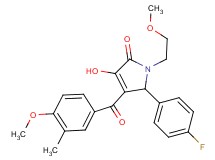 5-(4-fluorophenyl)-3-hydroxy-1-(2-methoxyethyl)-4-(4-methoxy-3-methylbenzoyl)-1,5-dihydro-2H-pyrrol-2-one