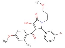 5-(3-bromophenyl)-3-hydroxy-4-(4-methoxy-2-methylbenzoyl)-1-(3-methoxypropyl)-1,5-dihydro-2H-pyrrol-2-one