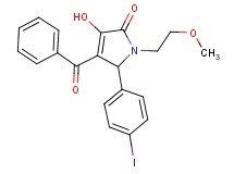 4-benzoyl-3-hydroxy-5-(4-iodophenyl)-1-(2-methoxyethyl)-1,5-dihydro-2H-pyrrol-2-one
