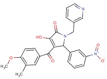 3-hydroxy-4-(4-methoxy-3-methylbenzoyl)-5-(3-nitrophenyl)-1-(3-pyridinylmethyl)-1,5-dihydro-2H-pyrrol-2-one