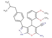 6-amino-4-(2,3-dimethoxyphenyl)-3-(4-isobutylphenyl)-1,4-dihydropyrano[2,3-c]pyrazole-5-carbonitrile