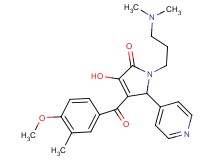 1-[3-(dimethylamino)propyl]-3-hydroxy-4-(4-methoxy-3-methylbenzoyl)-5-(4-pyridinyl)-1,5-dihydro-2H-pyrrol-2-one