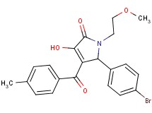 5-(4-bromophenyl)-3-hydroxy-1-(2-methoxyethyl)-4-(4-methylbenzoyl)-1,5-dihydro-2H-pyrrol-2-one