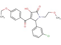 5-(3-chlorophenyl)-4-(4-ethoxybenzoyl)-3-hydroxy-1-(2-methoxyethyl)-1,5-dihydro-2H-pyrrol-2-one