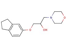 1-(2,3-dihydro-1H-inden-5-yloxy)-3-(4-morpholinyl)-2-propanol hydrochloride