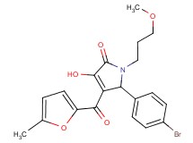 5-(4-bromophenyl)-3-hydroxy-1-(3-methoxypropyl)-4-(5-methyl-2-furoyl)-1,5-dihydro-2H-pyrrol-2-one