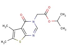 isopropyl (5,6-dimethyl-4-oxothieno[2,3-d]pyrimidin-3(4H)-yl)acetate