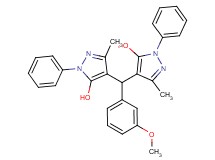 4,4'-[(3-methoxyphenyl)methylene]bis(3-methyl-1-phenyl-1H-pyrazol-5-ol)