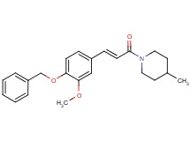 1-{3-[4-(benzyloxy)-3-methoxyphenyl]acryloyl}-4-methylpiperidine