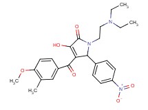 1-[2-(diethylamino)ethyl]-3-hydroxy-4-(4-methoxy-3-methylbenzoyl)-5-(4-nitrophenyl)-1,5-dihydro-2H-pyrrol-2-one