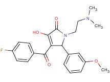 1-[2-(dimethylamino)ethyl]-4-(4-fluorobenzoyl)-3-hydroxy-5-(3-methoxyphenyl)-1,5-dihydro-2H-pyrrol-2-one