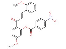 5-methoxy-2-[3-(2-methoxyphenyl)acryloyl]phenyl 4-nitrobenzoate