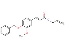 N-allyl-3-[4-(benzyloxy)-3-methoxyphenyl]acrylamide