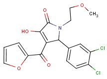 5-(3,4-dichlorophenyl)-4-(2-furoyl)-3-hydroxy-1-(2-methoxyethyl)-1,5-dihydro-2H-pyrrol-2-one