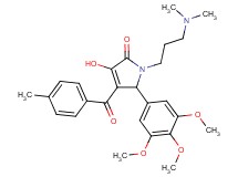 1-[3-(dimethylamino)propyl]-3-hydroxy-4-(4-methylbenzoyl)-5-(3,4,5-trimethoxyphenyl)-1,5-dihydro-2H-pyrrol-2-one