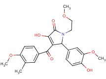 3-hydroxy-5-(4-hydroxy-3-methoxyphenyl)-1-(2-methoxyethyl)-4-(4-methoxy-3-methylbenzoyl)-1,5-dihydro-2H-pyrrol-2-one
