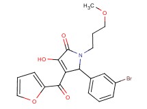 5-(3-bromophenyl)-4-(2-furoyl)-3-hydroxy-1-(3-methoxypropyl)-1,5-dihydro-2H-pyrrol-2-one